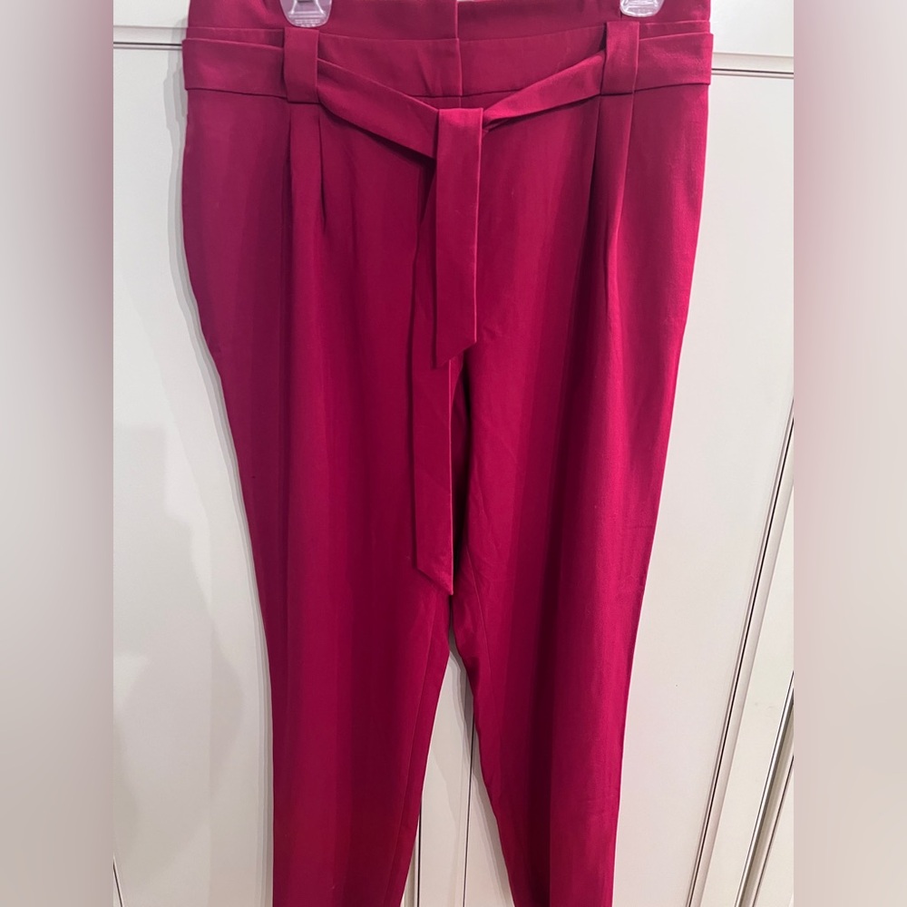 Calvin Klein Women's Vibrant Red Trousers